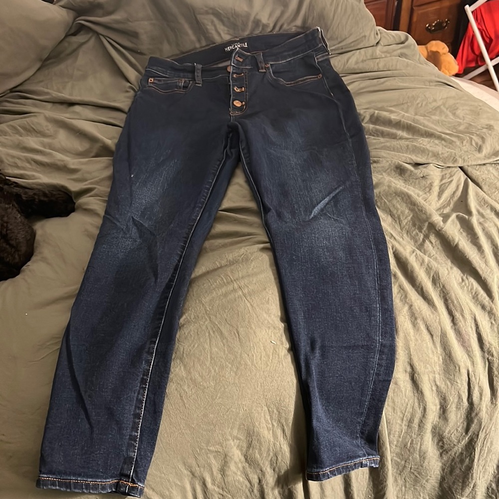 J crew button fly dark wash size 29